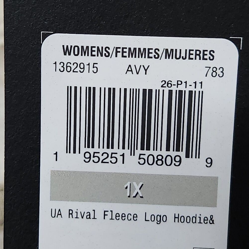 Under Armour Loose Fit Pullover Hoodie Women’s 1X Natural Oatmeal Heather - Picture 4 of 5